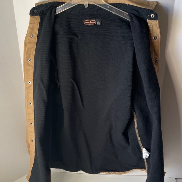 Jesse James Men's  Large Tan  Canvas Jacket  Lined - Picture 6 of 8